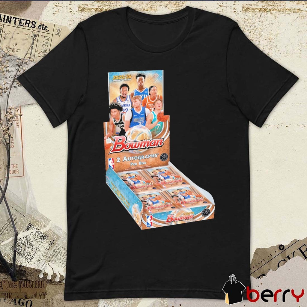 Darryn Peterson, AJ Dybantsa, Madison Booker, Kon Knueppel, Cooper Flagg, and Dylan Harper Bowman Basketball Topps t-shirt