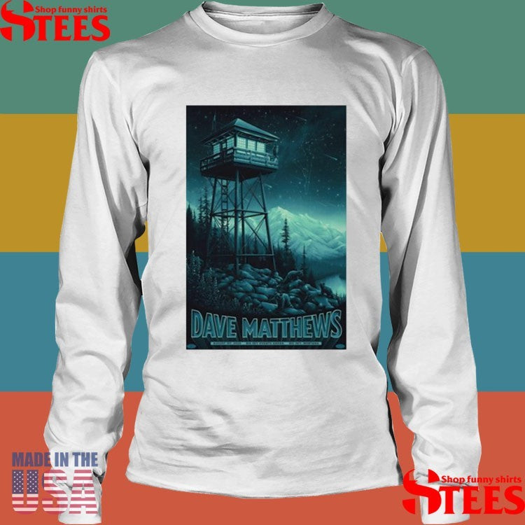 Dave Matthews Band Big Sky Montana 2025 Gig Poster At Big Sky Events Arena On August 1 2025 T-shirts