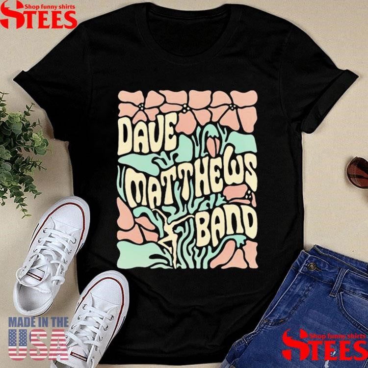 Dave Matthews Band Florals Grey T-shirt