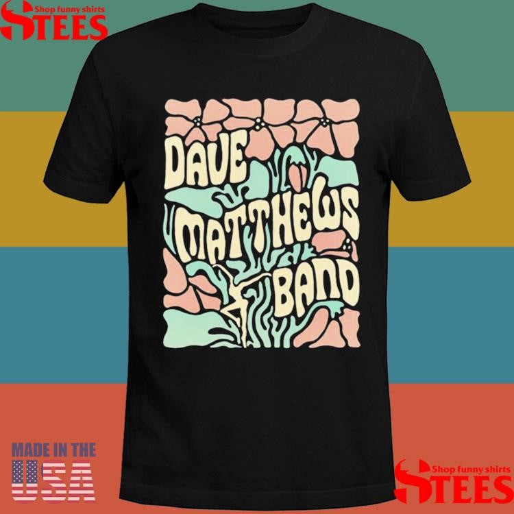 Dave Matthews Band Florals Grey T-shirt