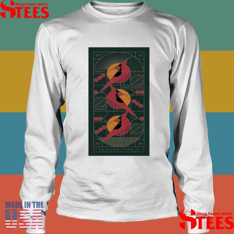Dave Matthews Band July 16 2025 Allianz Amphitheater Riverfront Richmond, Va T-shirt