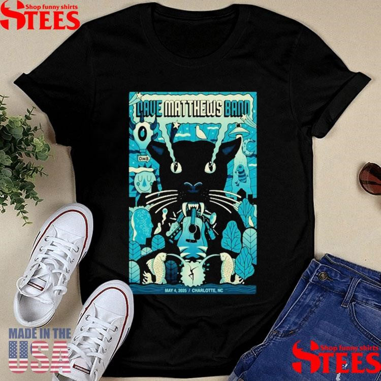 Dave Matthews Band Show May 4 2025 First Ward Park Charlotte, Nc Shirts
