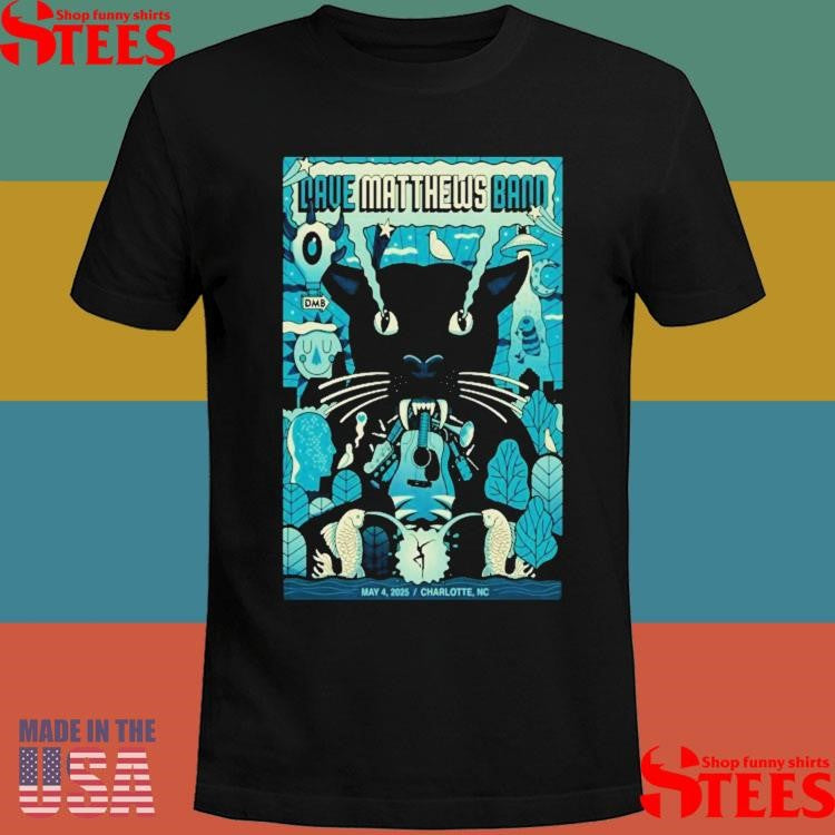 Dave Matthews Band Show May 4 2025 First Ward Park Charlotte, Nc Shirts
