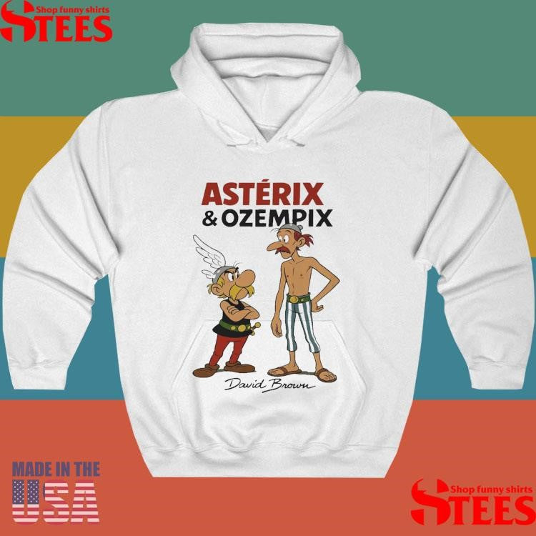 David Brown Asterix And Ozempic T-shirt