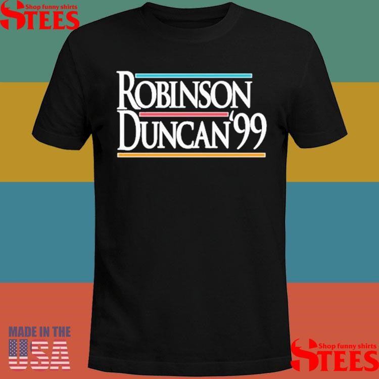 David Robinson Tim Duncan San Antonio Spurs Robinson Duncan ’99 Shirts