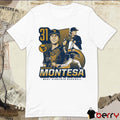Dawson Montesa West Virginia Mountaineers Baseball NCAA Vintage Collage t-shirt