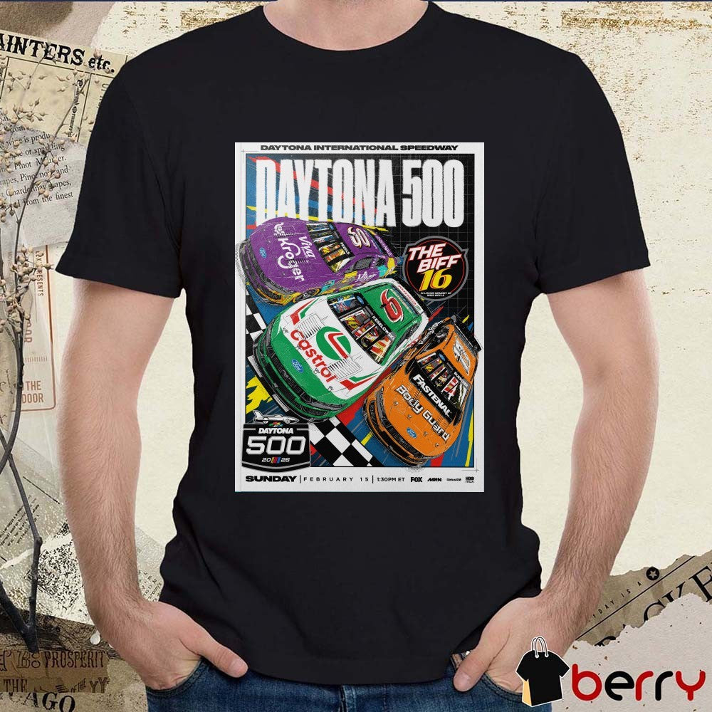 Daytona 500 International Speedway The Great American Race February 15 Poster t-shirt