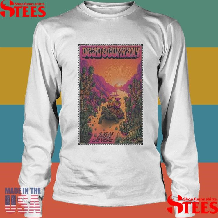 Dead & Company April 24 2025 Sphere Las Vegas, Nv Event Turtle Bear Shirts