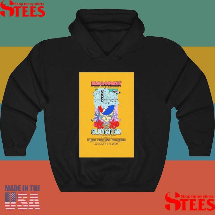 Dead & Company Aug 1-3 2025 Golden Gate Park In San Francisco, Ca Live Shirts