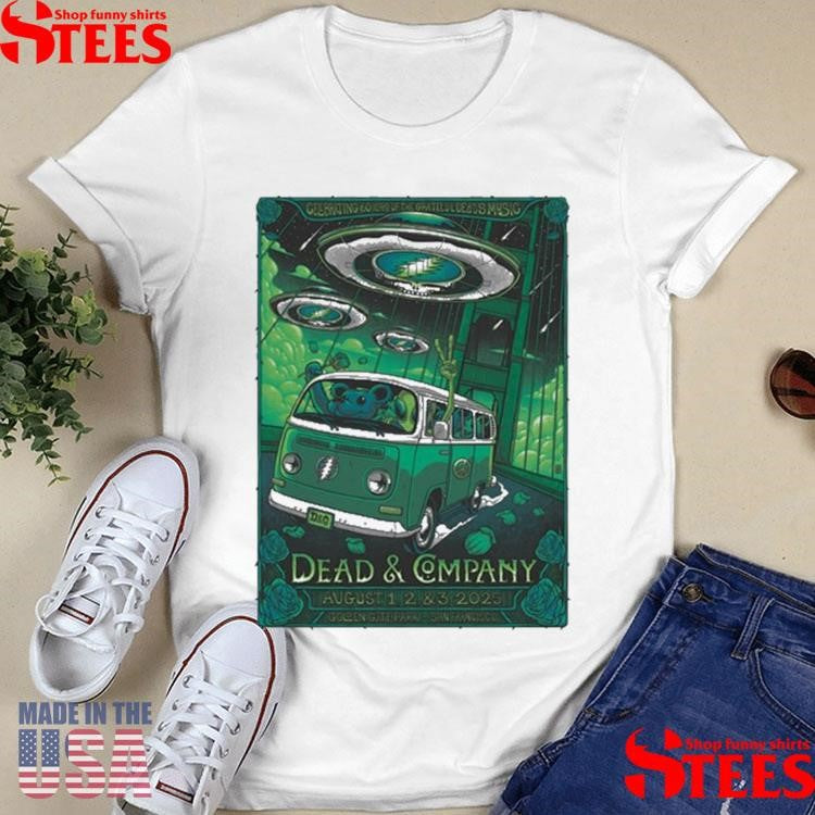Dead & Company Aug 1-3 2025 Golden Gate Park San Francisco Ca T-Shirts