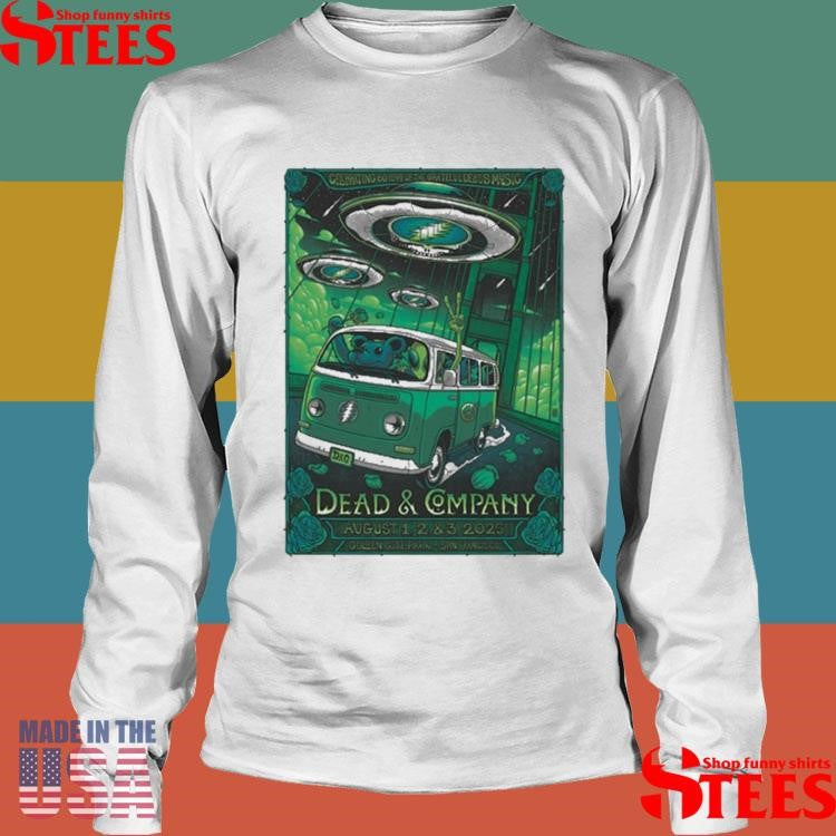 Dead & Company Aug 1-3 2025 Golden Gate Park San Francisco Ca T-Shirts