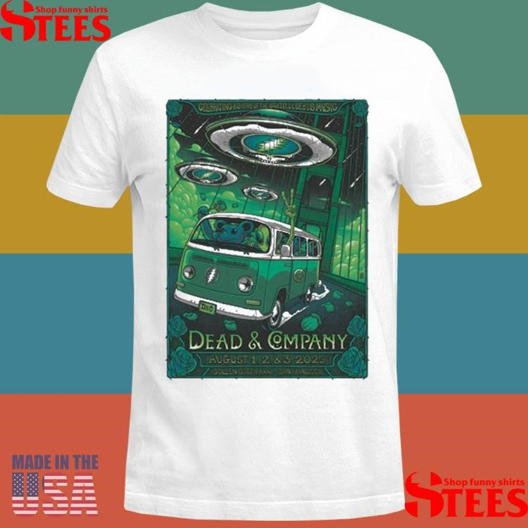 Dead & Company Aug 1-3 2025 Golden Gate Park San Francisco Ca T-Shirts
