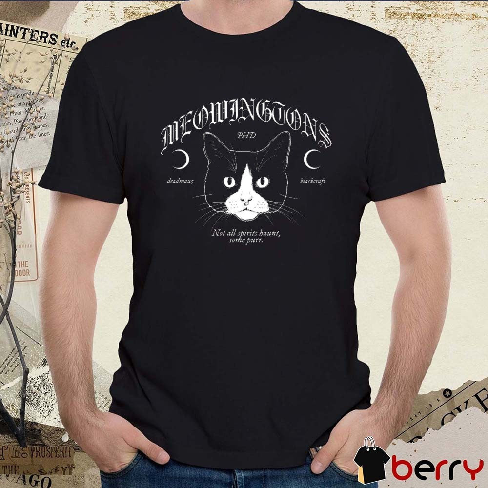 Deadmau5 x Blackcraft Cult Meowingtons Not All Spirits Haunt Some Purr Graphic t-shirt