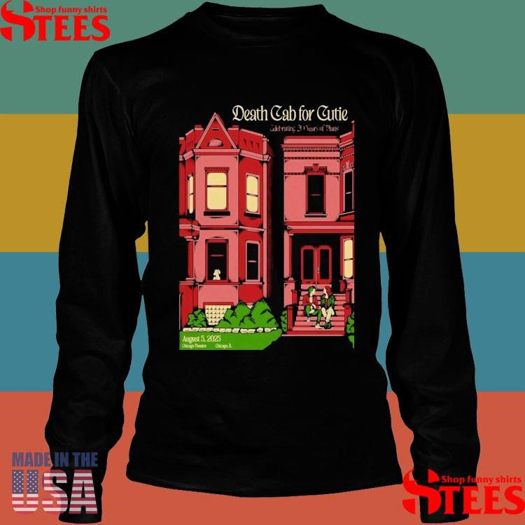 Death Cab For Cutie Aug 5 2025 The Chicago Theatre In Chicago Il T-shirts