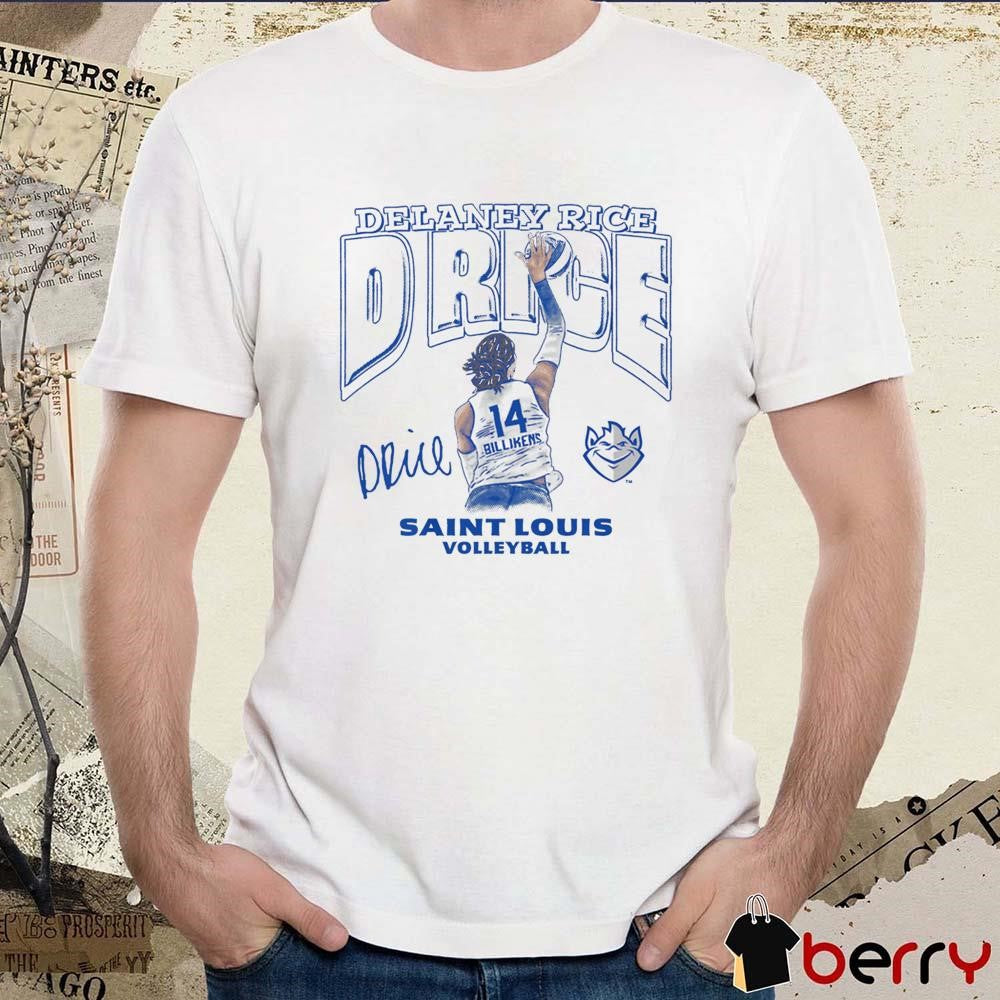 Delaney Rice Illustrated Saint Louis Volleyball Signature t-shirt