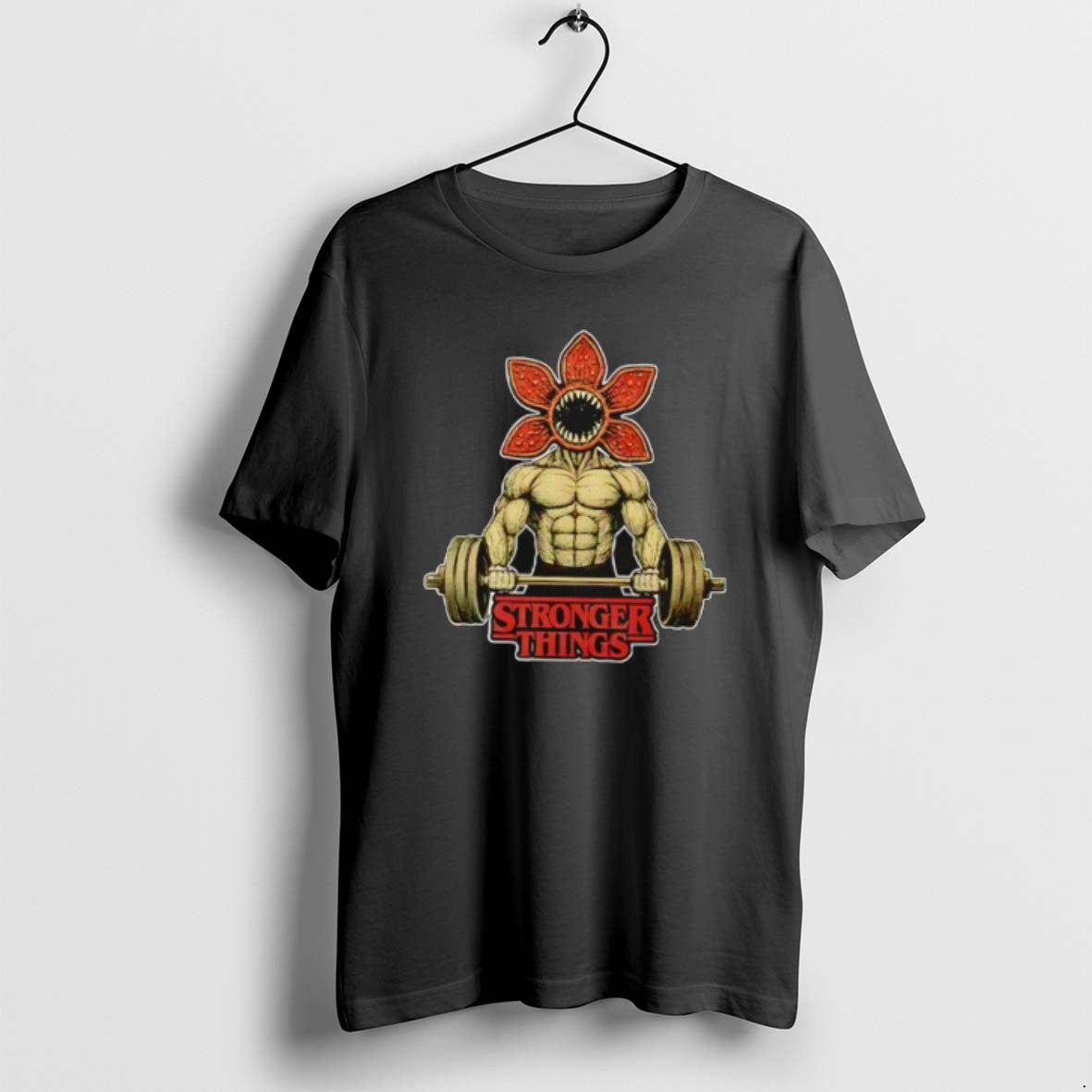 Official Demogorgon Weightlifting Stronger Things Gym Retro