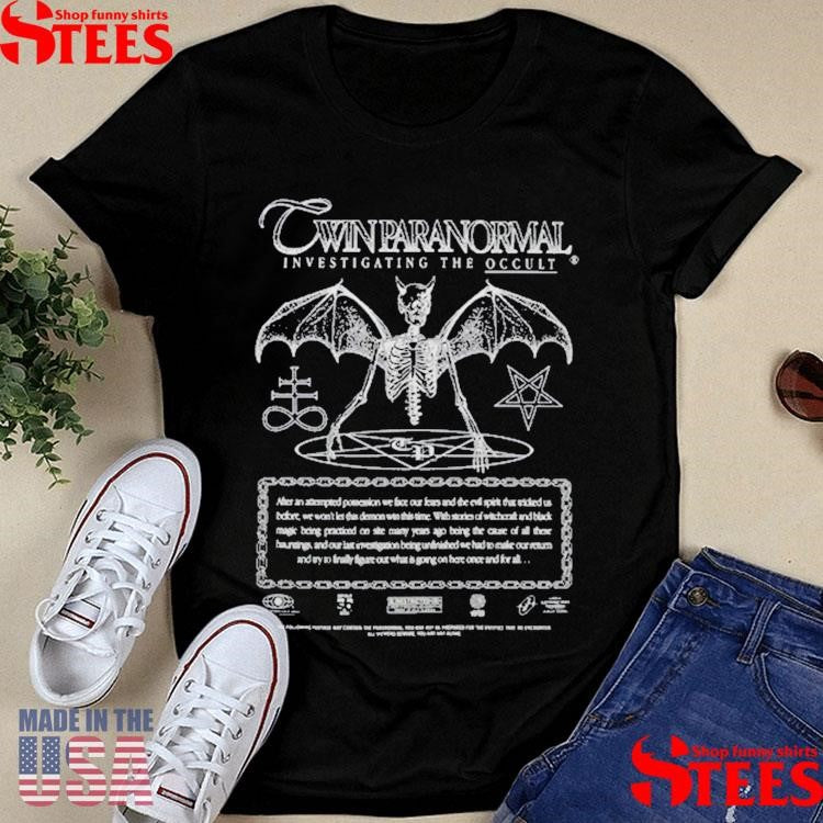 Demonic Evidence Twin Paranormal T-shirt