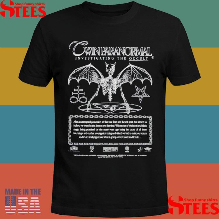 Demonic Evidence Twin Paranormal T-shirt