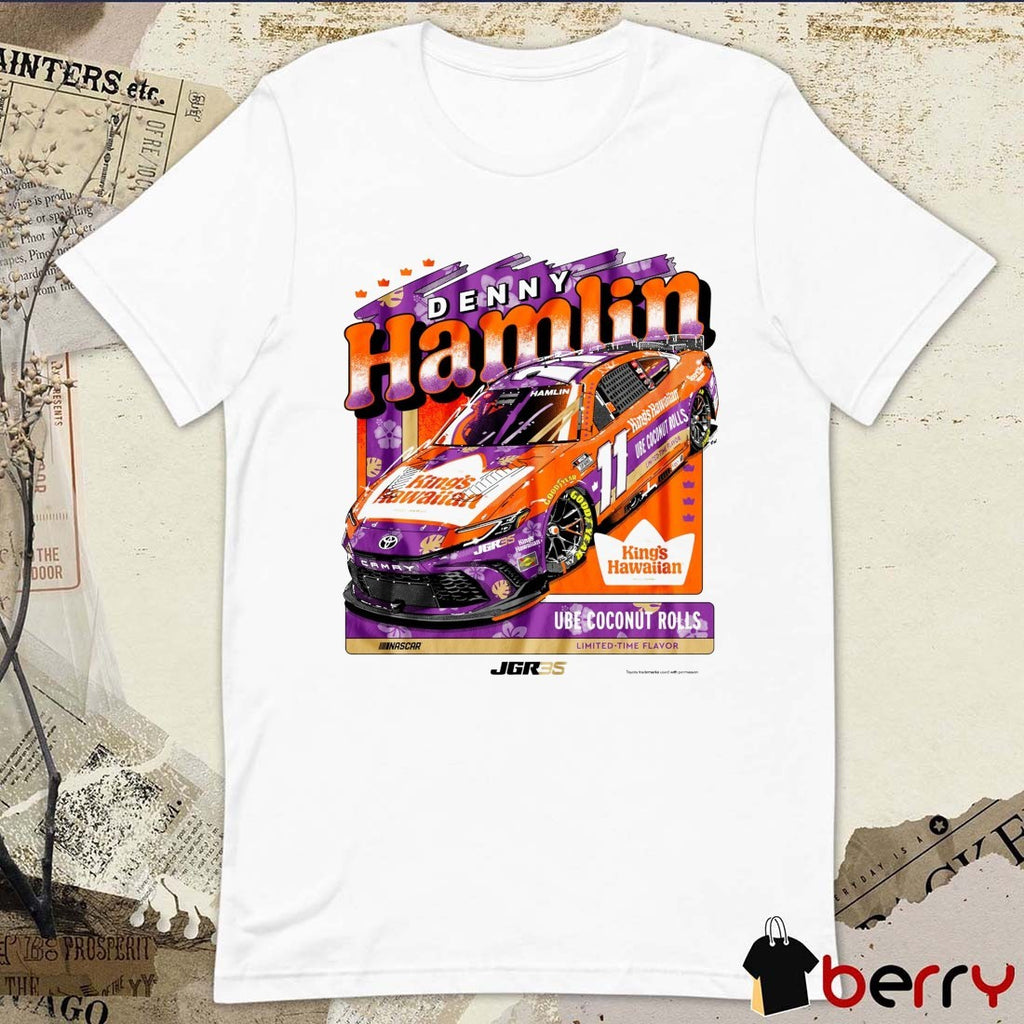 Denny Hamlin Toyota Camry NASCAR Ube Coconut Rolls JGR35 t-shirt