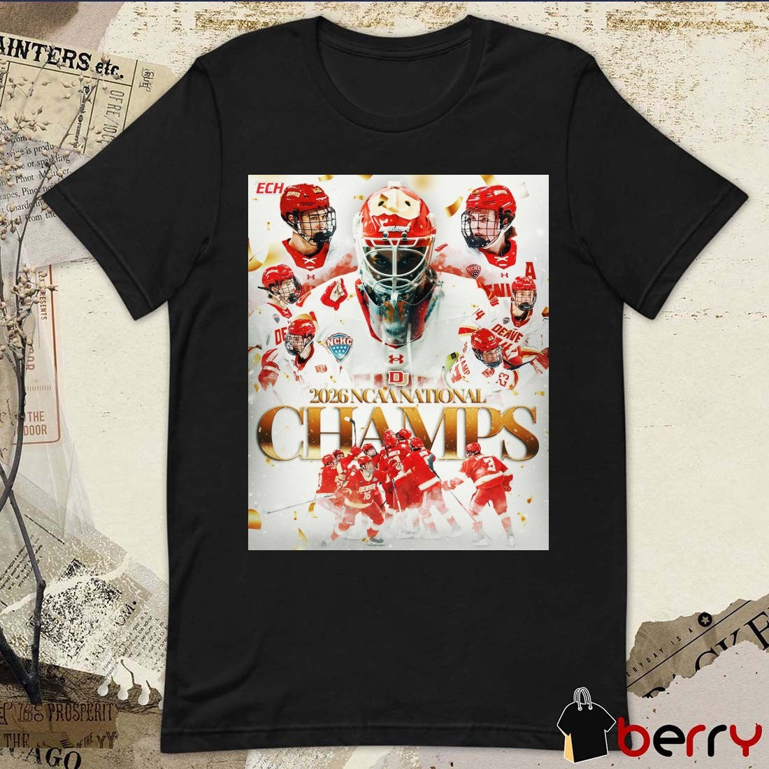 Denver Pioneers 2026 National Champion In Vegas Poster t-shirt