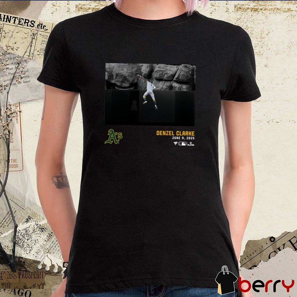 Denzel Clarke Athletics MLB June 9 2025 Graphic Player t-shirt
