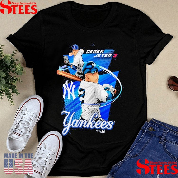 Derek Jeter New York Yankees Anime Graphic T-shirt