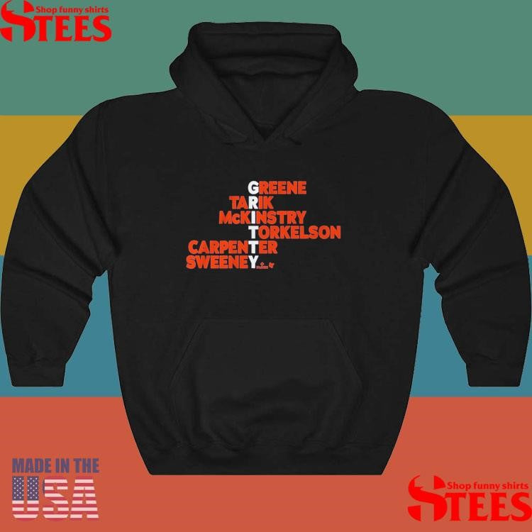 Detroit Gritty Names Greene Tarik Mckinstry Torkelson Carpenter Sweeney 2025 Shirts
