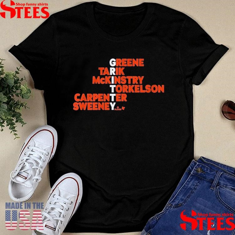 Detroit Gritty Names Greene Tarik Mckinstry Torkelson Carpenter Sweeney 2025 Shirts