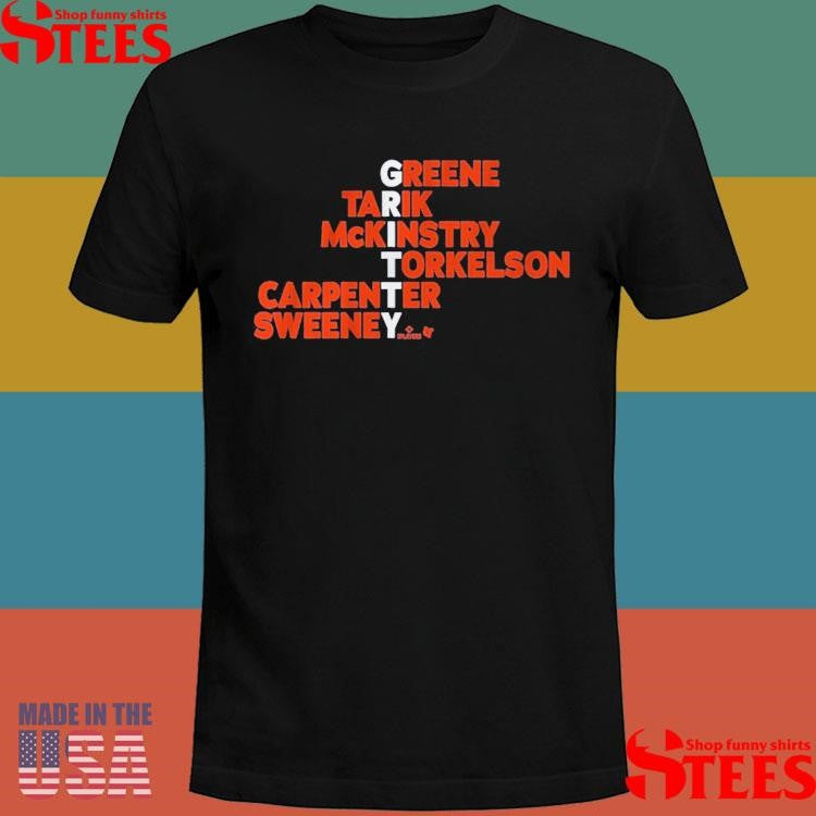 Detroit Gritty Names Greene Tarik Mckinstry Torkelson Carpenter Sweeney 2025 Shirts