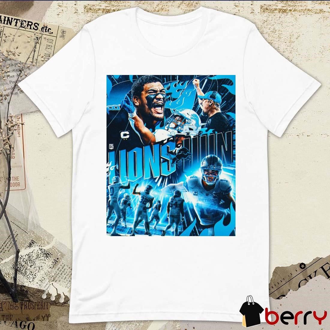 Detroit Lions Win Green Bay Packers The Lions Get A Big Division Win In Green Bay Poster t-shirt