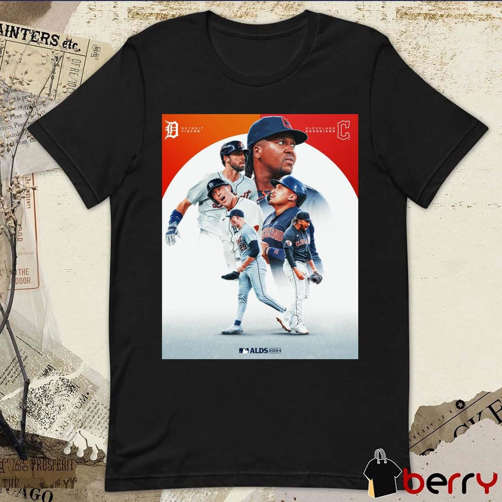 Detroit Tigers at Cleveland Guardians MLB ALDS Poster 2024 t-shirt