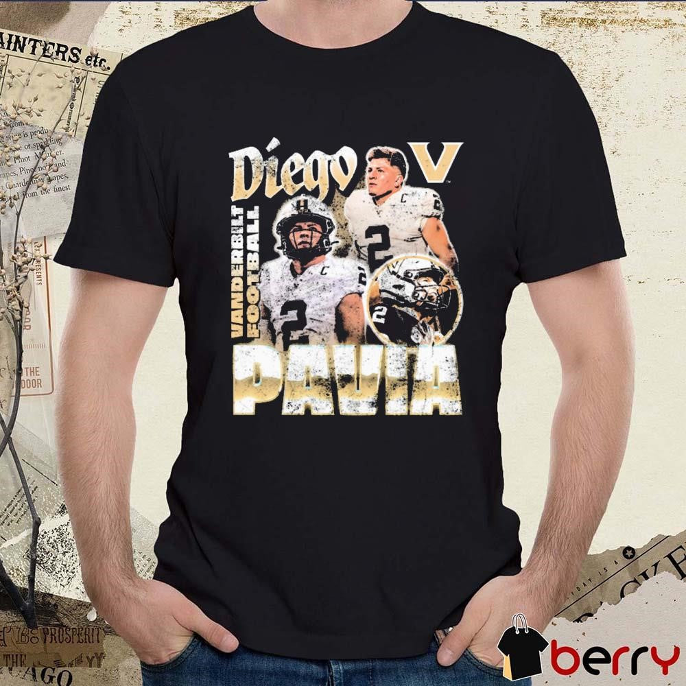 Diego Pavia Vanderbilt Commodores Football Vintage Graphic t-shirt