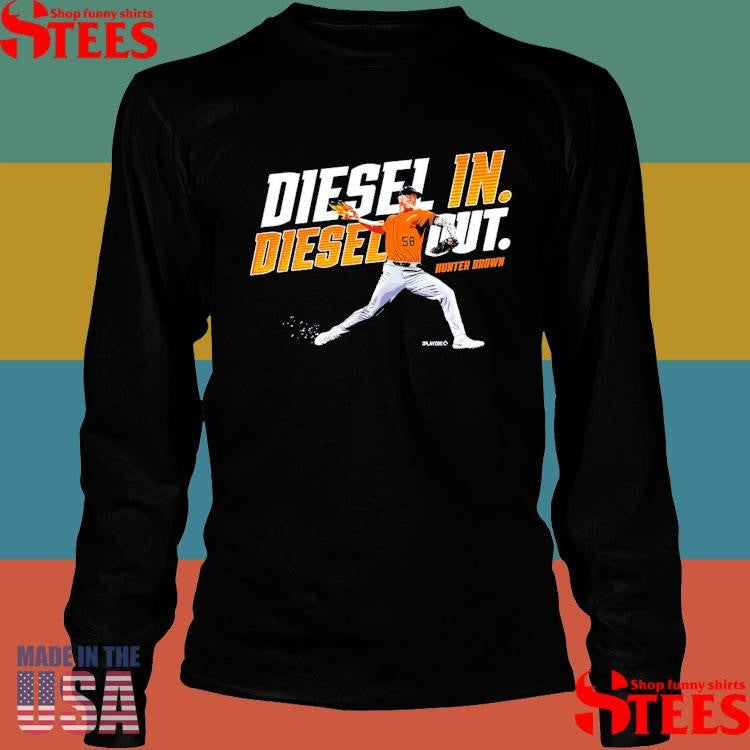 Diesel In. Diesel Out. Hunter Brown Shirts