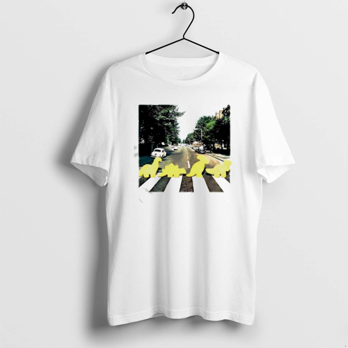 Official Dino Chicken Nuggets And Abbey Road Album Cover T-Shirts, Hoodie, Sweatshirt | CiraTrend.com