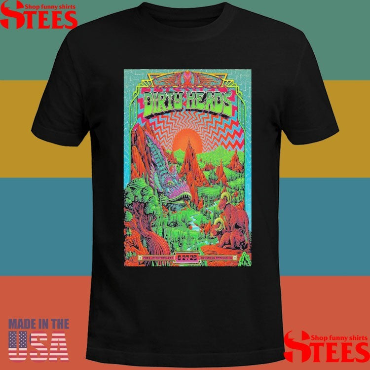 Dirty Heads June 27 2025 Colorado Springs Co Tour T-shirt
