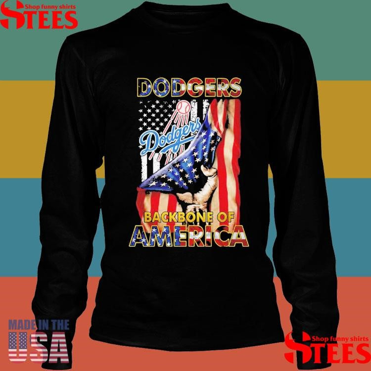 Dodgers Backbone Of America July 4th Shirts
