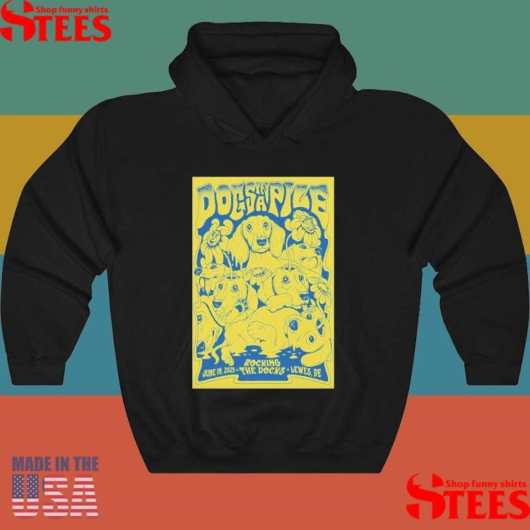Dogs In A Pile June 19 2025 Rocking The Docks In Lewes De T-shirt