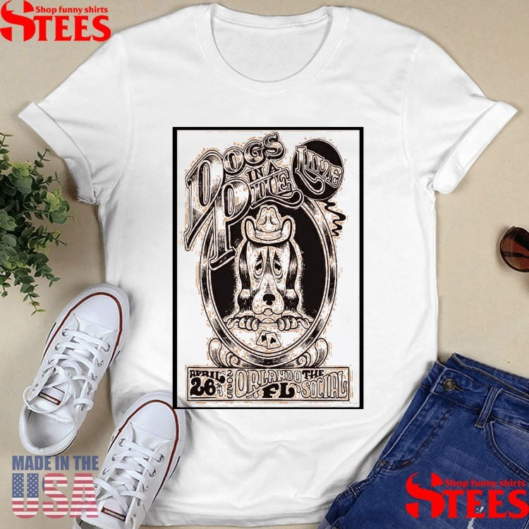 Dogs In A Pile The Social, Orlando, Fl Apr 26 2025 Concert Poster Shirts