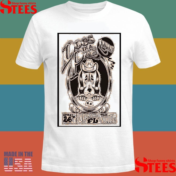 Dogs In A Pile The Social, Orlando, Fl Apr 26 2025 Concert Poster Shirts