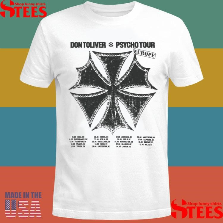 Don Toliver Hardstone Psycho Tour 2025 Dates Emblem T-shirt