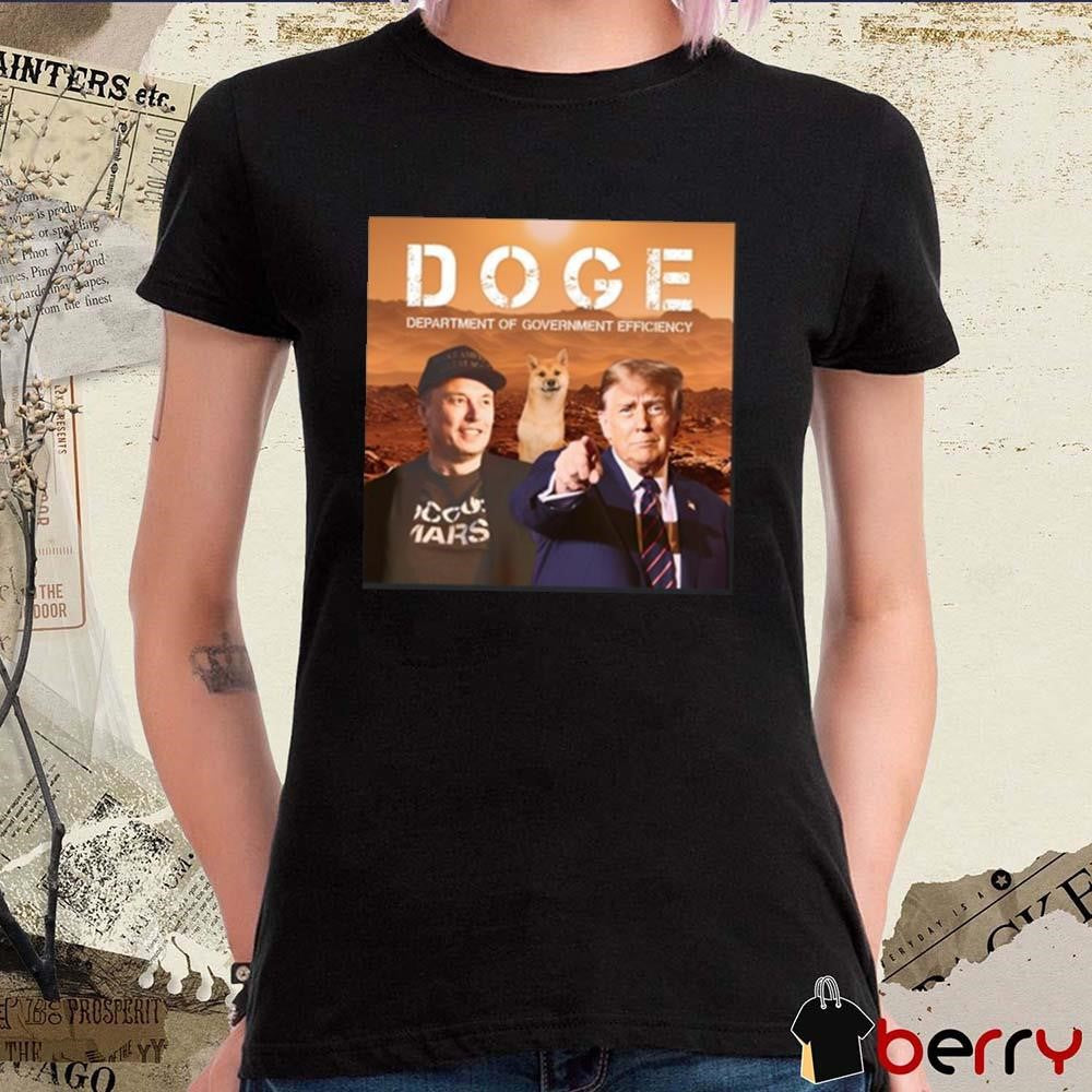 Donald Trump Vance Elon Musk Trump Doge Department Of Government Efficiency t-shirt