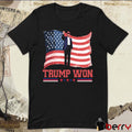 Donald Trump We Won Wins Inauguration 47th US President 2025 Election USA Flag Vintage t-shirt