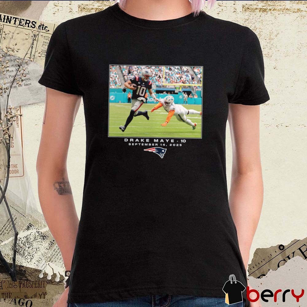 Drake Maye New England Patriots NFL Flash Features Week 2 September 14 2025 t-shirt