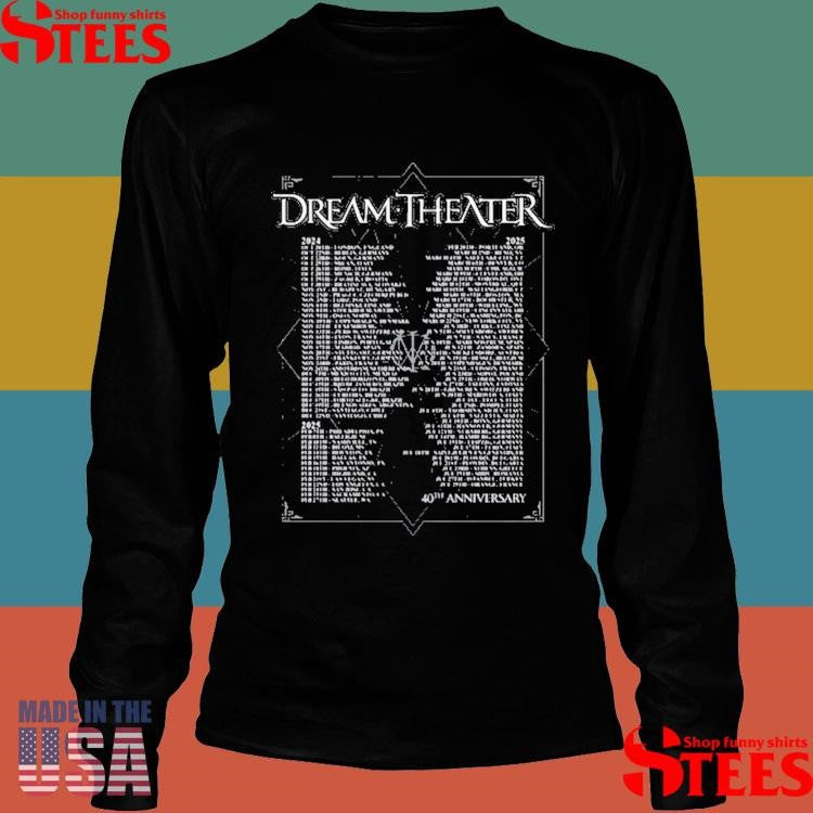 Dream Theater 40Th Anniversary Billboard Tour Shirts