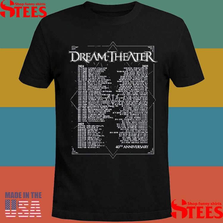 Dream Theater 40Th Anniversary Billboard Tour Shirts
