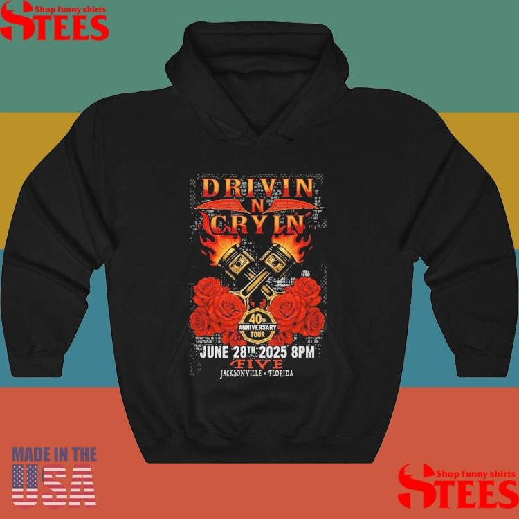 Drivin N Cryin Jun 28 2025 Five In St. Jacksonville Fl T-shirt