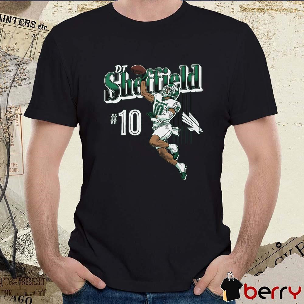 Dt Sheffield #10 North Texas Mean Green Graphic t-shirt