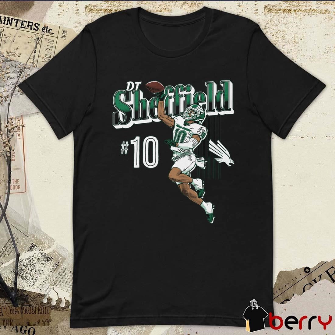 Dt Sheffield #10 North Texas Mean Green Graphic t-shirt