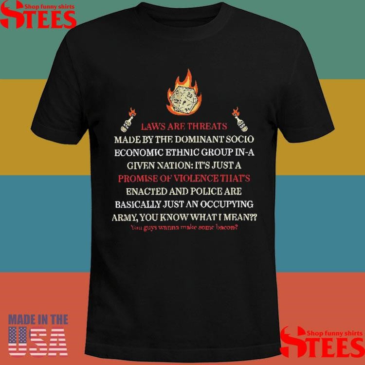 Dungeons And Dragons Laws Are Threats Made By The Dominant Socioeconomic Ethnic Group T-shirts