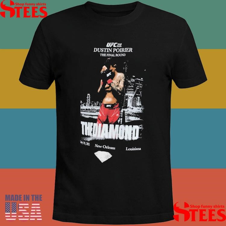 Dustin Poirier The Final Round The Diamond July 19 2025 New Orleans Louisiana Flag Boxy T-shirt